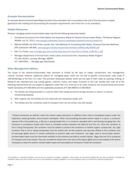 Solvent-Contaminated Wipes Exclusion Form - Michigan, Page 3