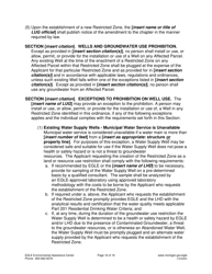 Suggested Format and Contents for Reviewing and Developing a Local Ordinance to Limit or Prohibit the Use of Contaminated Groundwater - Michigan, Page 16