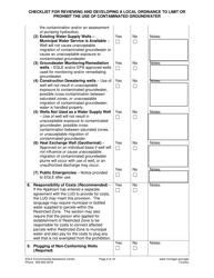 Suggested Format and Contents for Reviewing and Developing a Local Ordinance to Limit or Prohibit the Use of Contaminated Groundwater - Michigan, Page 4