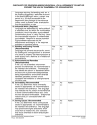 Suggested Format and Contents for Reviewing and Developing a Local Ordinance to Limit or Prohibit the Use of Contaminated Groundwater - Michigan, Page 5