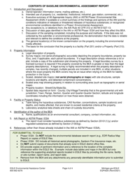 Form EQP4025 Baseline Environmental Assessment Submittal Form - Michigan, Page 4