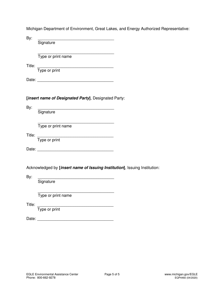 Form Eqp4460 Fill Out Sign Online And Download Printable Pdf Michigan Templateroller 4131