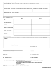 Form EQP4526 Dam Inspection Report - Michigan, Page 2