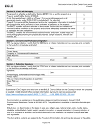 Form EQP4402 Request for Egle Review - Documentation of Due Care Compliance - Michigan, Page 3