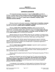 Form EQP4510 Financial Test - Corporate Guarantee - Michigan, Page 10