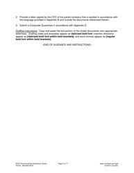 Form EQP4510 Financial Test - Corporate Guarantee - Michigan, Page 2