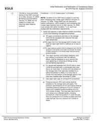 Form EQP3548 Initial Notification and Notification of Compliance Status for Gasoline Dispensing Facilities (Gdfs) - Michigan, Page 6