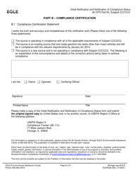Form EQP3548 Initial Notification and Notification of Compliance Status for Gasoline Dispensing Facilities (Gdfs) - Michigan, Page 8