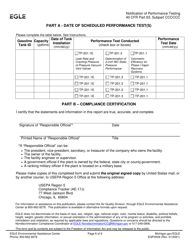 Form EQP3549 Notification of Performance Testing for Gasoline Dispensing Facilities (Gdfs) - Michigan, Page 6