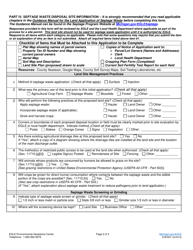 Form EQP5837 Initial Application for Site Permit to Land Apply Septage Waste - Michigan, Page 2