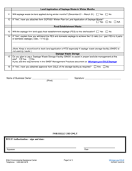Form EQP5837 Initial Application for Site Permit to Land Apply Septage Waste - Michigan, Page 3