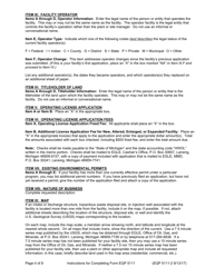 Instructions for Form EQP5111 Operating License Application Form for Hazardous Waste Treatment, Storage, and Disposal Facilities - Michigan, Page 4