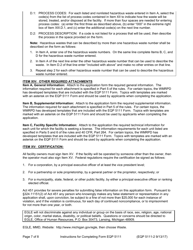 Instructions for Form EQP5111 Operating License Application Form for Hazardous Waste Treatment, Storage, and Disposal Facilities - Michigan, Page 7