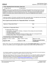Form EQP3565 Initial Notification Report for All Machines Halogenated Solvent Cleaning Neshap - Michigan, Page 3