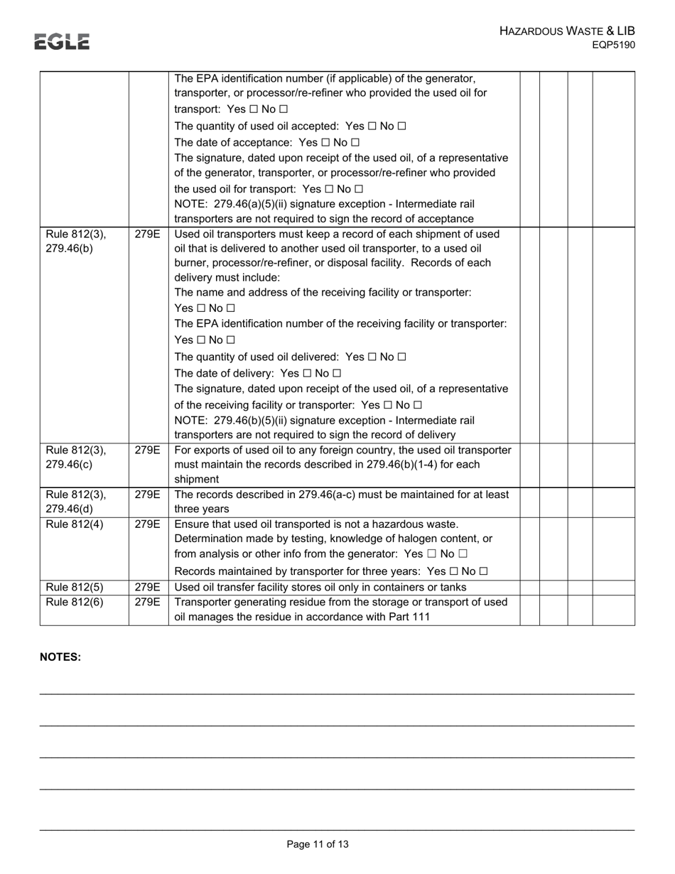 Form EQP5190 - Fill Out, Sign Online and Download Printable PDF ...