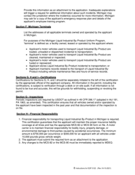Instructions for Form EQP5122 Application for Liquid Industrial by-Product Transportation - Motor Carrier Registration and Permit for the Uniform Program - Michigan, Page 8