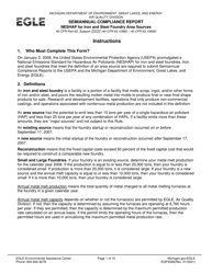 Document preview: Form EQP3589 Semiannual Compliance Report - Neshap for Iron and Steel Foundry Area Sources - Michigan