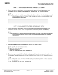 Form EQP3589 Semiannual Compliance Report - Neshap for Iron and Steel Foundry Area Sources - Michigan, Page 5