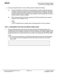 Form EQP3589 Semiannual Compliance Report - Neshap for Iron and Steel Foundry Area Sources - Michigan, Page 6