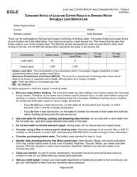 Form A (EQP5942A) Lead and Copper Report and Consumer Notice for Community Water Supply - Supplies With Lead Service Lines - Michigan, Page 4