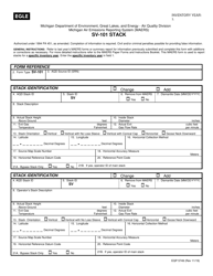 Document preview: Form EQP5749 (SV-101) Stack Form - Michigan