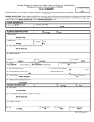 Instructions for Form S-101, EQP5747 Source - Michigan, Page 5