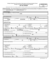 Instructions for Form SV-101, EQP5749 Stack Form - Michigan, Page 6