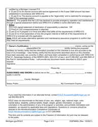 Form EQP4600C Nongovernmental Ownership Checklist - Michigan, Page 2