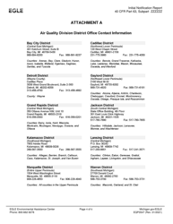 Form EQP3547 Neshap Initial Notification Report: Areas Source Standards for Aluminum, Copper, and Other Nonferrous Foundries - Michigan, Page 4