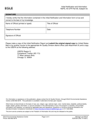Form EQP3551 Initial Notification and Information New Source Performance Standards for Small Industrial-Commercial-Institutional Steam Generating Units - Michigan, Page 3