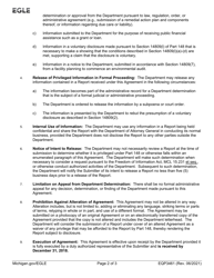 Form EQP3461 Nonwaiver of Privilege Confidentiality Agreement - Michigan, Page 2