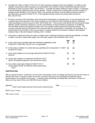Form EQP4482 Notice of Migration of Contamination - Michigan, Page 3