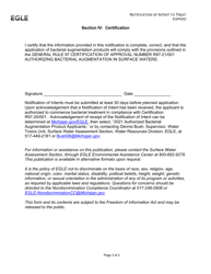 Form EQP9302 Notification of Intent to Treat Certification of Approval Authorizing Bacterial Augmentation in Surface Waters - Michigan, Page 3
