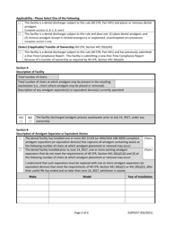 Form EQP9257 One-Time Compliance Report for Dental Dischargers - Michigan, Page 2