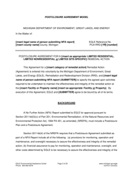 Form EQP4514 Postclosure Agreement - Michigan, Page 2