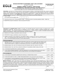 Form EQP5783 General Air Permit to Install Application - Propane or Natural Gas-Fired Boiler - Michigan, Page 3