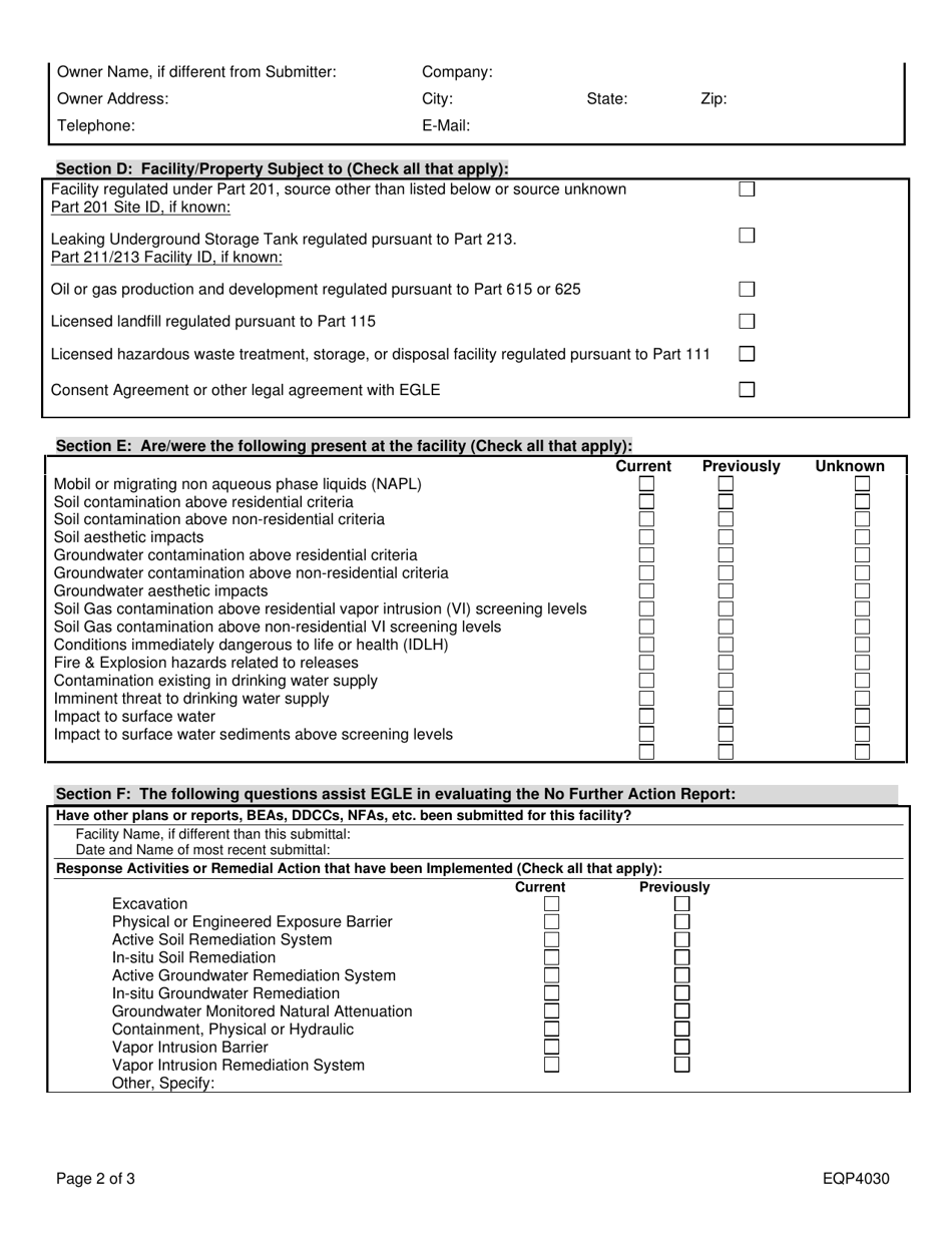 Form EQP4030 - Fill Out, Sign Online and Download Printable PDF ...