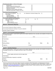 Form EQP4030 Request for Egle Review of No Further Action (Nfa) Report - Michigan, Page 3