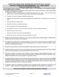Form EQP5138 Application for Funding - Scrap Tire Cleanup Grant Program - Michigan, Page 2