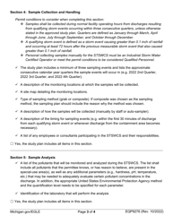 Form EQP9276 Short-Term Storm Water Characterization Study Plan Checklist - Michigan, Page 3