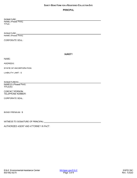 Form EQP5135C Surety Bond Form for a Registered Collection Site - Michigan, Page 3