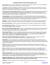 Form EQP5901 Septage Program Vehicle Inspection Form - Michigan, Page 2