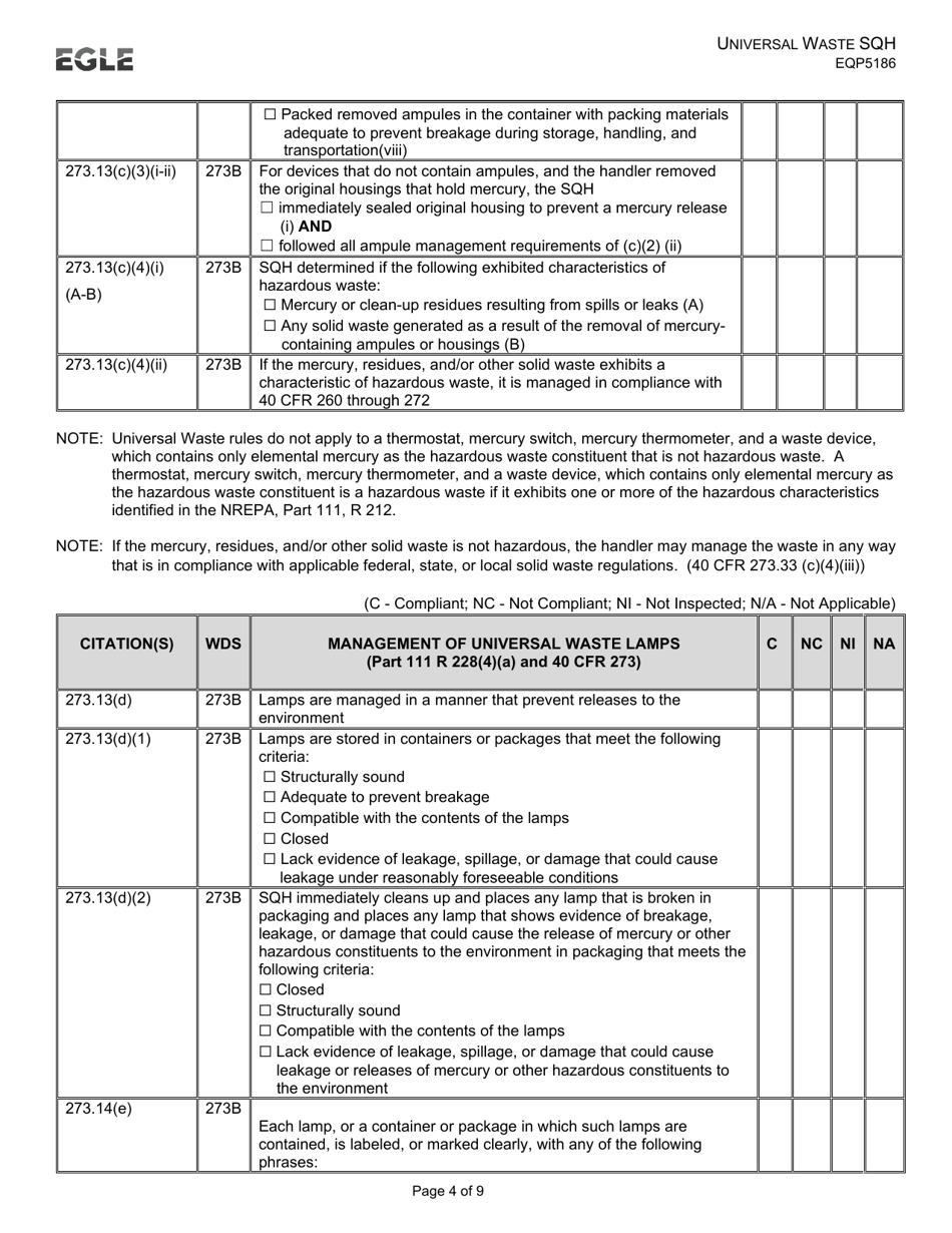 Form EQP5186 - Fill Out, Sign Online and Download Printable PDF ...