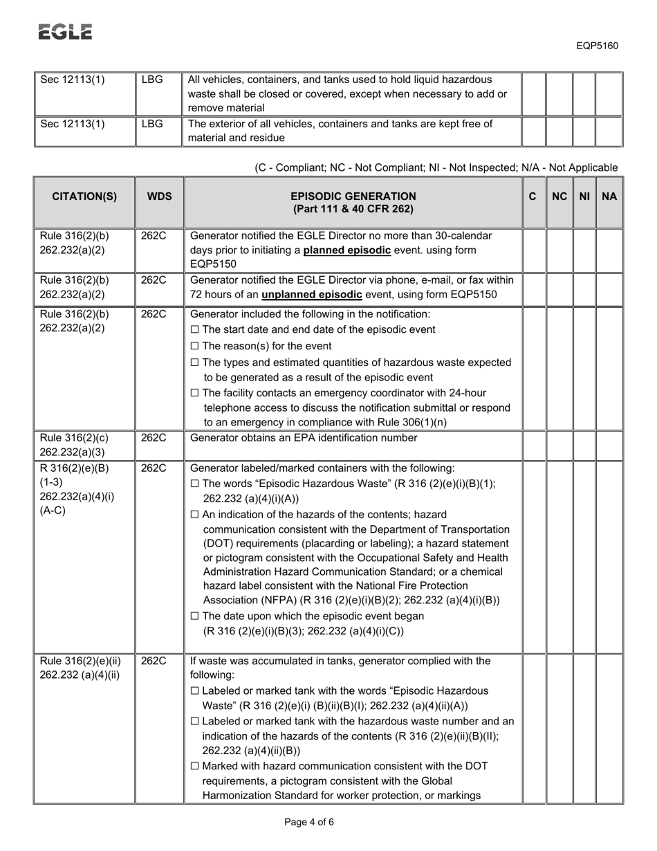 Form EQP5160 - Fill Out, Sign Online and Download Printable PDF ...