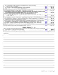 Form EQP5179 Used Oil Inspection Form - Burn for Energy Recovery - Michigan, Page 2