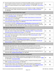 Form EQP3580 Egle Permit Information Checklist - Michigan, Page 2