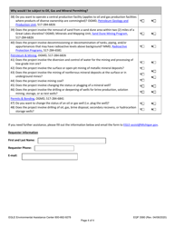 Form EQP3580 Egle Permit Information Checklist - Michigan, Page 4