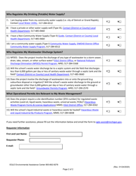 Permit Information Checklist for Schools - Michigan, Page 2