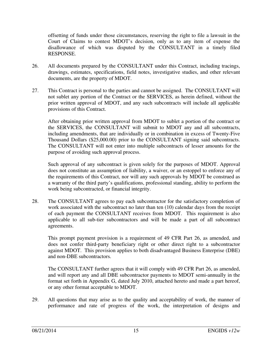 Vendor Contract for Indefinite Delivery of Services - Michigan, Page 15