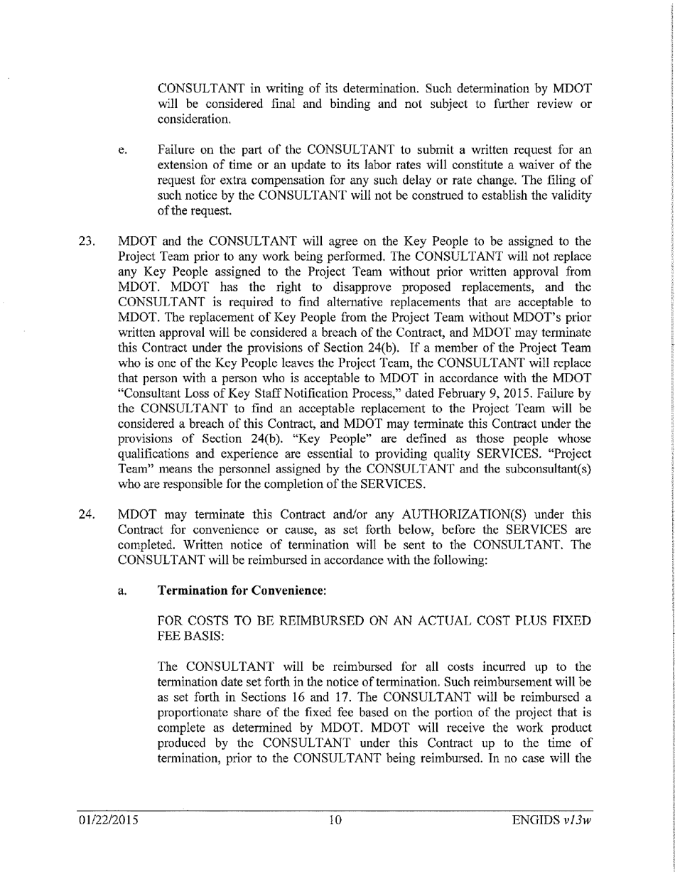 Vendor Contract for Indefinite Delivery of Services - Michigan, Page 10